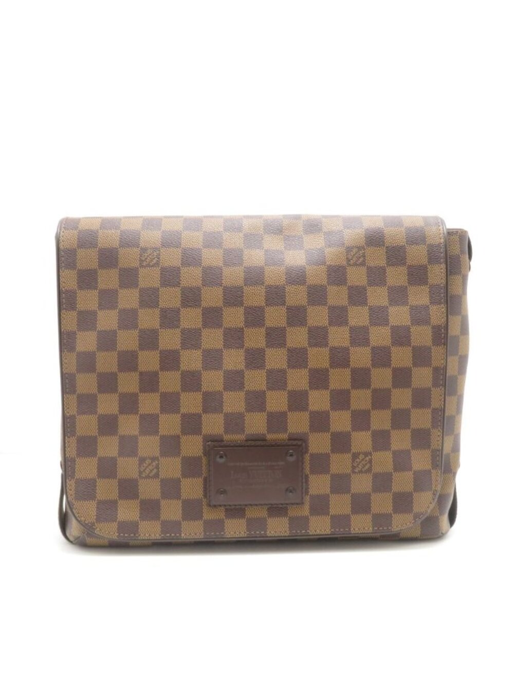 Louis Vuitton Brooklyn MM Damier Shoulder Bag Canvas Brown